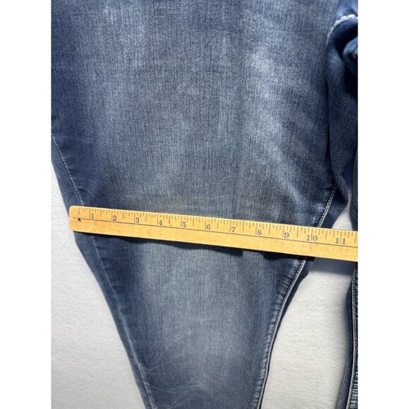 Soft and Sassy by Ariya Womens Plus Size Mid-Rise Blue Denim Skinny Jeans 24 - Picture 6 of 11